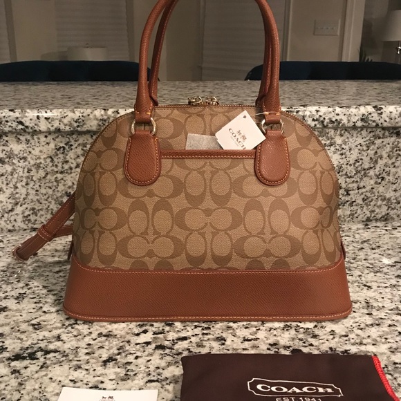 SOLD✨SALE✨Coach NWT Signature Canvas & Leather Bag - Picture 6 of 8